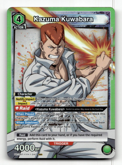 Union Arena Kazuma Kuwabara (SR) - UE13BT: Yu Yu Hakusho: Ghost Files - Image 1
