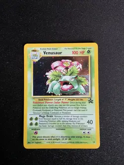 Venusaur 13 Black Star Promo Rare Holo Pokemon Card CD WOTC Vintage LP - Image 3