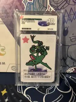 Rayquaza ACE 10 Pokemon Center Japan Card Takara Taruka Set - Image 1