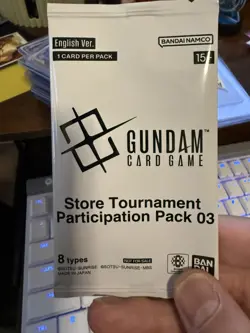 [ENGLISH] Gundam Card Game Store Tournament Participation Pack 03 Sealed Promo - Image 1