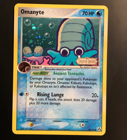 Omanyte 60/92 Legend Maker Stamped Reverse Holo Pokemon Card TCG - MP - Image 1