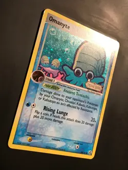 Omanyte 60/92 Legend Maker Stamped Reverse Holo Pokemon Card TCG - MP - Image 2