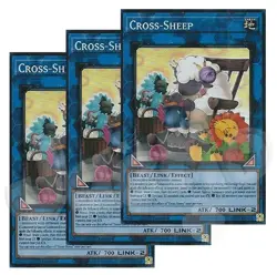 Yugioh - Cross-Sheep x 3 - 1st Edition Super Rare NM - Free Holo Card - Image 1