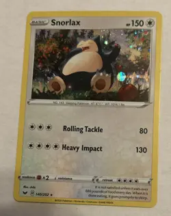 Snorlax 140/202 - Sword & Shield Promo - Cosmos Holo Pokemon Card - (NM) - Image 5