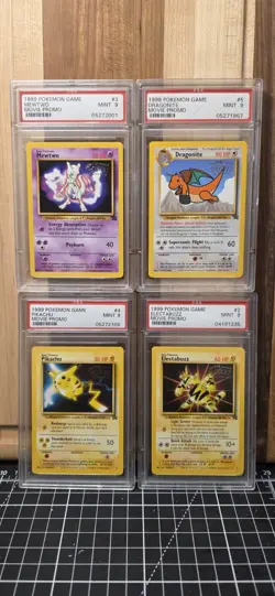 1999 Pokemon First Movie Set WB Black Star Promo Cards Pikachu Mewtwo - Image 3