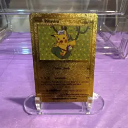 Pokemon Pikachu Gold Foil Card - Image 1
