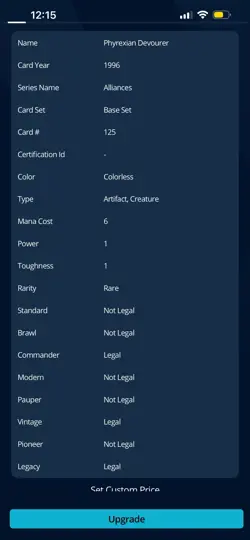 Vintage MTG💥PHYREXIAN DEVOURER 💥Alliances 1994 - Image 3
