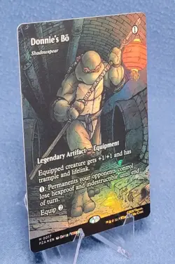 Donnie's Bo - Shadowspear - Foil - Borderless Teenage Mutant Ninja Turtles MTG - Image 1