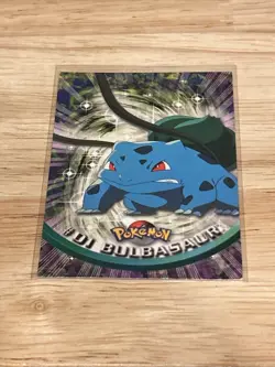 Pokemon Bulbasaur Ivysaur Venusaur 1999 Topps TV Series 1 Blue Label - Image 3
