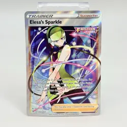 Pokemon TCG Elesas Sparkle Full Art Trainer Fusion Strike Card 260/264 NM - Image 1