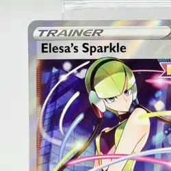 Pokemon TCG Elesas Sparkle Full Art Trainer Fusion Strike Card 260/264 NM - Image 2