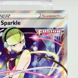 Pokemon TCG Elesas Sparkle Full Art Trainer Fusion Strike Card 260/264 NM - Image 3