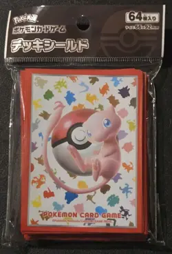 NEW OFFICIAL POKEMON CENTER JAPANESE MEW 151 DECK SLEEVES 64 CT - Image 1