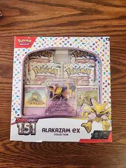 Pokemon Scarlet & Violet 151 Alakazam EX Collection Box New Factory Sealed - Image 1
