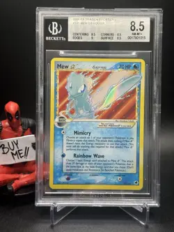 BGS 8.5 Mew 101/101 Gold Star Holo Rare 2006 EX Dragon Frontiers Delta Species - Image 1