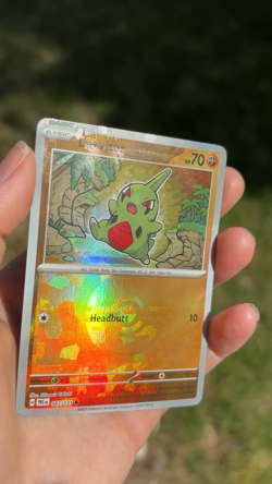 Pokemon TCG Larvitar 047/131 Poke Ball - Texture Shift Error - Prismatic Evol NM - Image 2