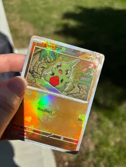 Pokemon TCG Larvitar 047/131 Poke Ball - Texture Shift Error - Prismatic Evol NM - Image 3