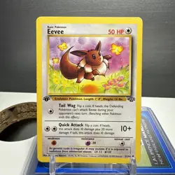 1999 Pokemon Eevee 1st Edition Jungle Card 51/64 - Image 1