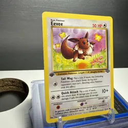 1999 Pokemon Eevee 1st Edition Jungle Card 51/64 - Image 3