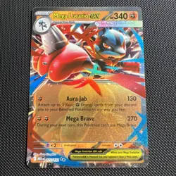 Mega Lucario EX 77/132 - Pokemon Mega Evolution TCG - Near Mint - Image 1