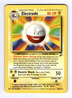 Electrode Base Set 2 #025 (2000) Rare LP Pokemon - Image 1