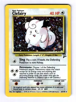Clefairy Base Set 2 #006 (2000) Holo LP Pokemon - Image 1