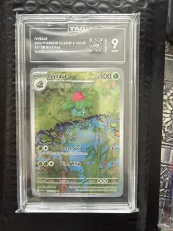 2023 Pokemon Scarlet & Violet 151 Illustration Rare Ivysaur 167/165 TAG 9 - Image 1