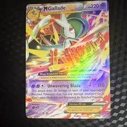 Pokemon M Gallade EX 35/108 Full Art Ultra Rare Mega Holo Roaring Skies 220 HP - Image 1