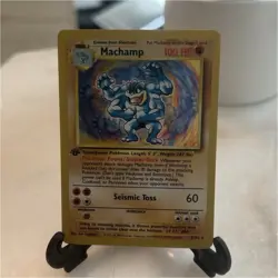Pokemon Machamp Deck Exclusives Holo Rare 1st Edition 8/102 1999 100 HP Eng - Image 1