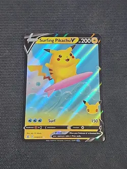 Pokemon Celebrations "Surfing Pikachu V" 008/025 / Ultra Rare / Near Mint - Image 1