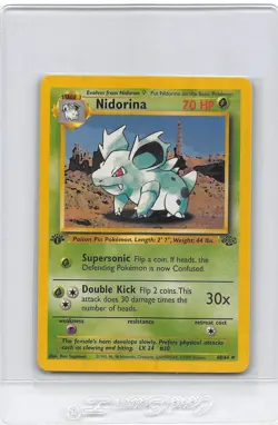 Nidorina 40/64 - 1st Edition - Jungle Set - VINTAGE WOTC Pokemon Card - LP - Image 1