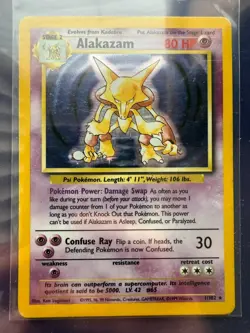 Alakazam #1 Pokemon Base Set Holo - Image 1