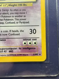 Alakazam #1 Pokemon Base Set Holo - Image 5