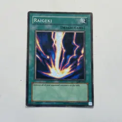 Yugioh Raigeki LOB-E042 Super Rare Trading Card - Image 2