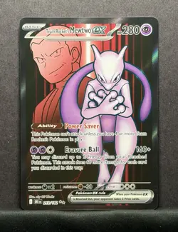 Team Rocket's Mewtwo ex #213/182 Holo Ultra Rare - SV10: Destined Rivals Pokemon - Image 1