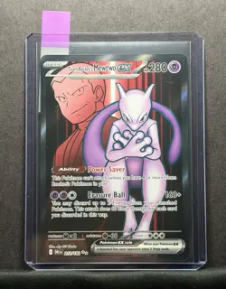 Team Rocket's Mewtwo ex #213/182 Holo Ultra Rare - SV10: Destined Rivals Pokemon - Image 3