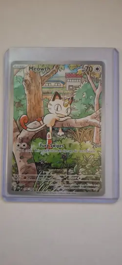 Pokemon Meowth 106/094 Illustration Rare Full Art Phantasmal Flames Near Mint NM - Image 1