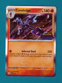 Ceruledge MEP 014 Phantasmal Flames Stamped Prerelease Pokemon Tcg Mep014 - Image 1