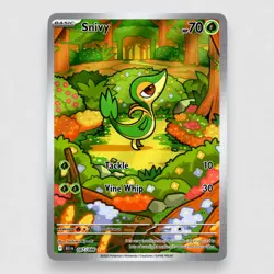 Snivy 087/086 SV: Black Bolt Holo Illustration Rare Pokemon TCG NM - Image 1