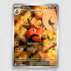 Pignite 097/086 SV: White Flare Holo Illustration Rare Pokemon TCG NM - Image 1