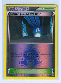 Pokemon 2015 TEAM AQUA'S SECRET BASE Trainer Holo 28/34 C408 - Image 1