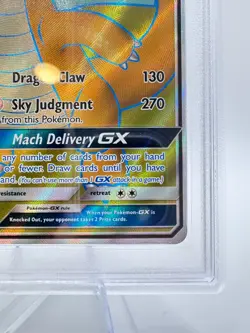 2019 Pokemon S&M Unified Minds Dragonite GX #229 | Full Art | PSA 9 MINT - Image 5