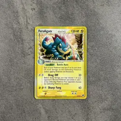 Pokemon TCG Feraligatr (Delta Species) 2/101 Dragon Frontiers 2006 Holo MP RARE - Image 1