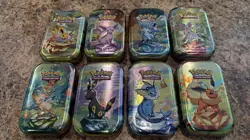 *EMPTY* Pokemon Prismatic Envolution Mini Tin Set - Including ART and COINS. - Image 2