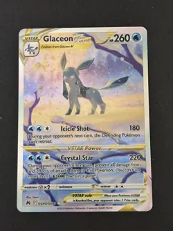 Pokemon Glaceon VSTAR Ultra Rare Full Art Holo 260 HP GG40/GG70 Crown Zenith - Image 2
