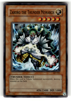 Zaborg the Thunder Monarch AST-023 Unlimited Super Rare Ancient Sanctuary MP - Image 1