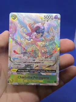 One Piece Pillars of Strength Charlotte Perospero OP03-113 Alternate Alt Art NM - Image 2