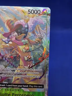 One Piece Pillars of Strength Charlotte Perospero OP03-113 Alternate Alt Art NM - Image 4