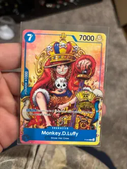 Monkey.D.Luffy (2nd Anniversary Stamped Promo) P-043 One Piece Promotion English - Image 1