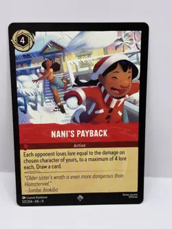 Disney Lorcana Winterspell 127/204 Nani’s Payback Super Rare Mint - Image 1